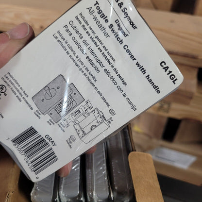 (8) GENUINE PASS & SEYMOUR CA1GL LOCKING TOGGLE SWITCH COVER USA BOX OF 8