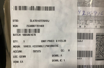 Pneumatic Tire Wheel Assy 2-WHL NSN 2530-00-770-1469 - photo 5