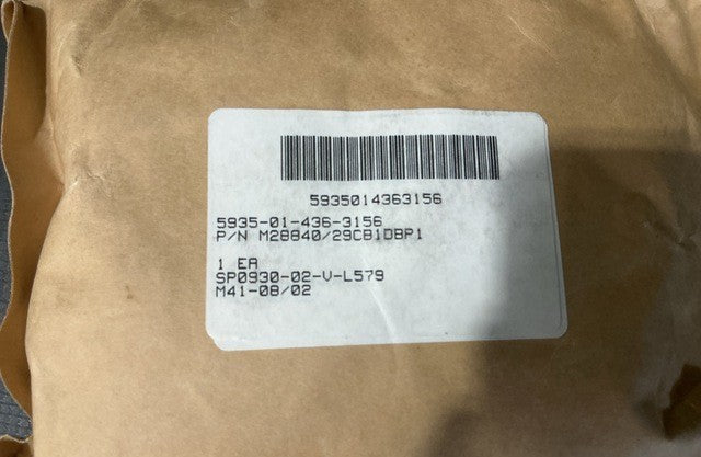 Plug Connector MIL-C-28840/29 NSN 5935-01-436-3156 - photo 2