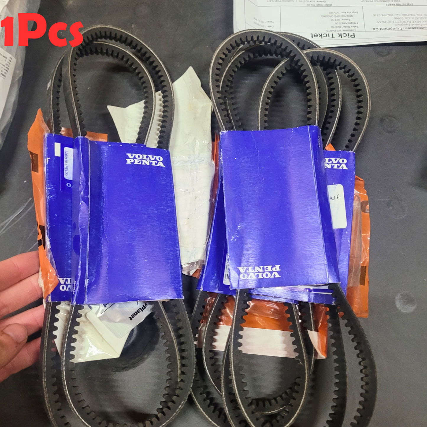 1EA VOLVO PENTA V-BELT 20797199 FOR TAD721, TAD722, TAD520 & TAD720 ENGINES