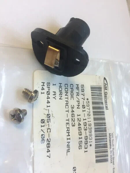MILITARY HMMWV M998 TRUCK HORN CONTACT-TERMINAL A883-8 12469156 5977-01-193-9931