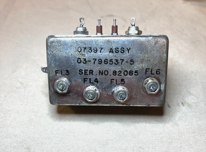 GENERAL DYNAMICS 03-796537-5 ELECTRICAL FILTER ASSEMBLY 5915-01-038-0048 NOS