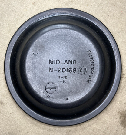 M939 TRUCK SERIES MIDLAND N-20168 5/2" BRAKE CHAMBER DIAPHRAGM 2530-00-430-2392