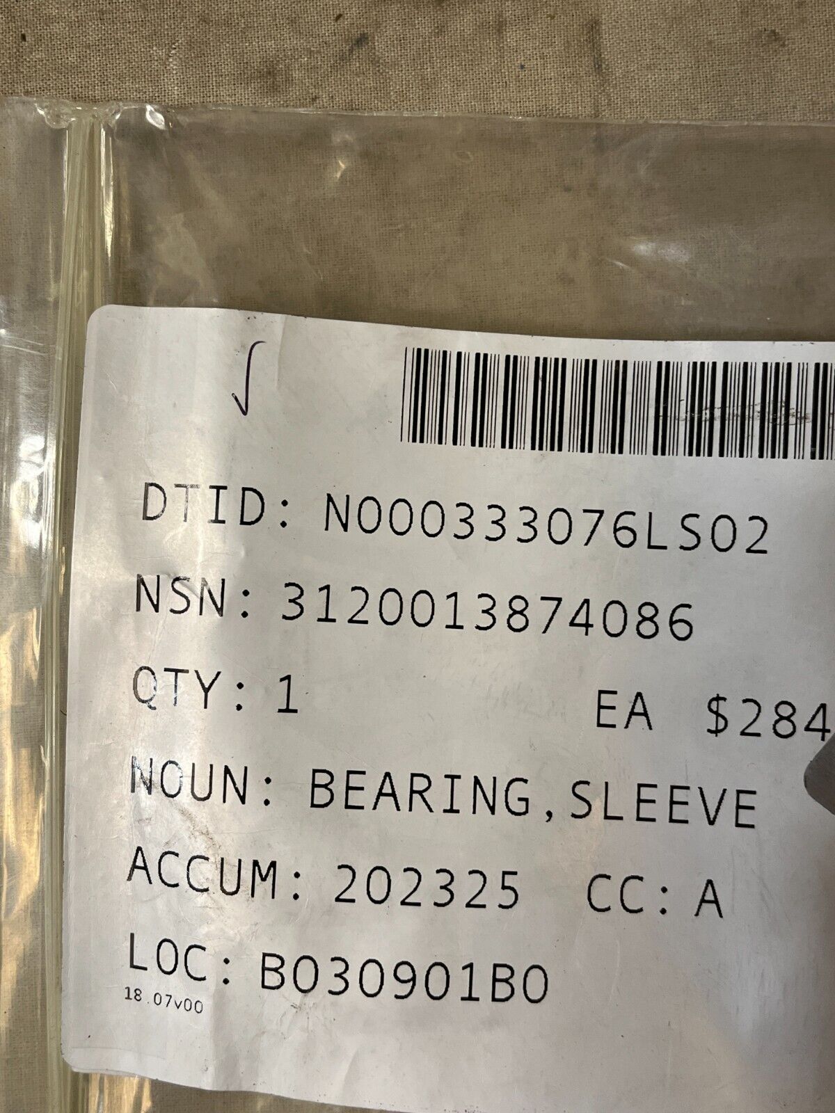 NEW CAST BRONZE SLEEVE BEARING4-7 1/2-5200X NO. 21 CB-162020 3120-01-387-4086