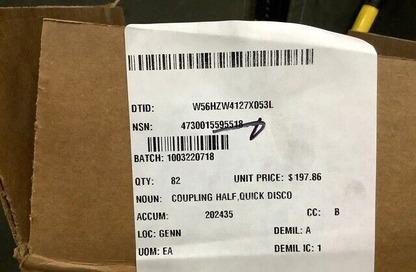 HUSKY IVMMD WABCO 952 200 0220 QUICK DISCONNECT COUPLING HALF 4730-01-559-5518