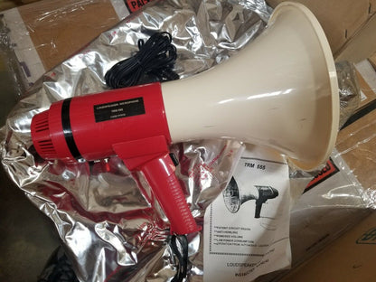Vintage 25 Watt Megaphone W/ Foghorn  5965-00-790-2441   Heavy Duty Military