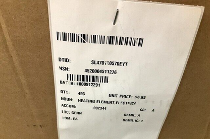 NONIM ELECTRICAL HEATING ELEMENT RANGE SURFACE 8'' 3W6-212 4520-00-451-1236