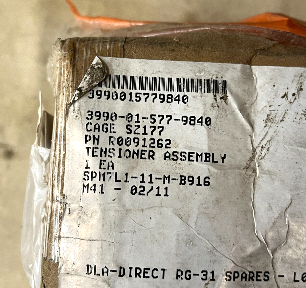 MILITARY MRAP RG-31 VEHICLE R0091262 TENSIONER PULLEY ASSEMBLY 3950-01-577-9840
