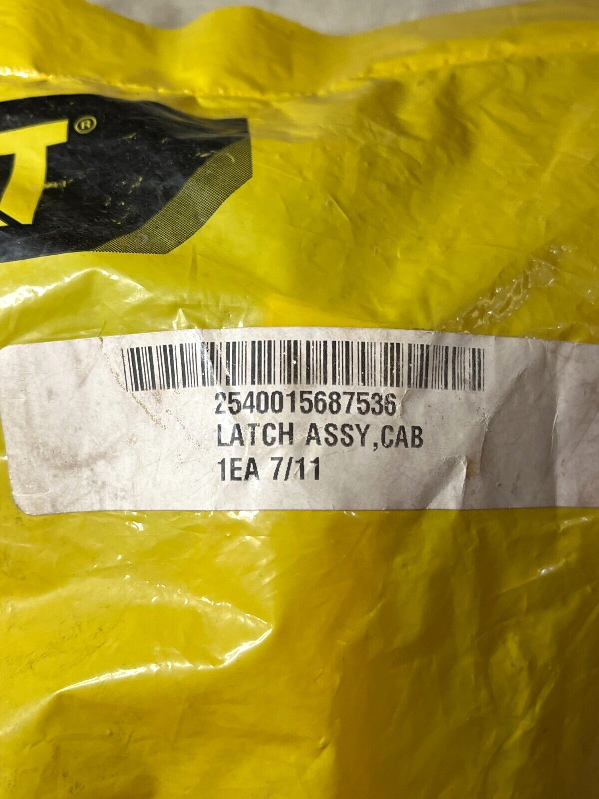 CAT 299-6986 LOADER BACKHOE CAB DOOR AND WIND LATCH ASSEMBLY 2540-01-568-7536