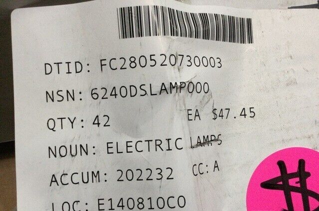 GENUINE GE QUARTZLINE PROJECTION ELECTRIC LAMP BULB CBA 18V 120W 6.6A