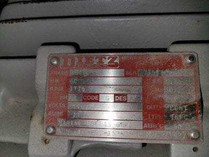 MILITARY ROWPU 3K GPH ELECTRIC MOTOR ASSEMBLY 3224218 E9459(F2) 6105-01-352-3848