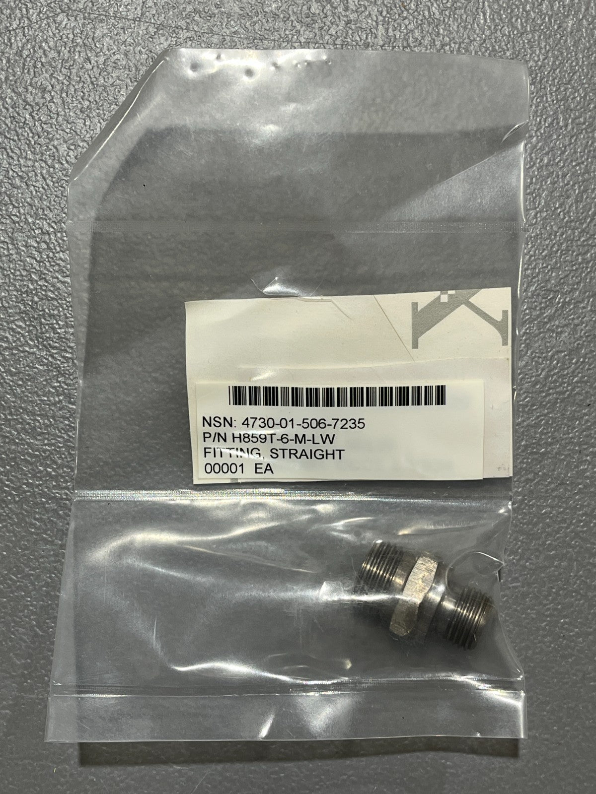 Boss Straight Adapter H859T-6-M-LW NSN 4730-01-506-7235