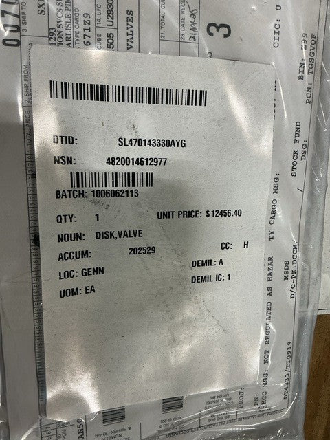 Valve Disk 68-XA-4 NSN 4820-01-461-2977 - photo 4