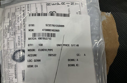 Pipe Elbow 5000S4823-64496REV3 NSN 4730-00-249-3969 - photo 5