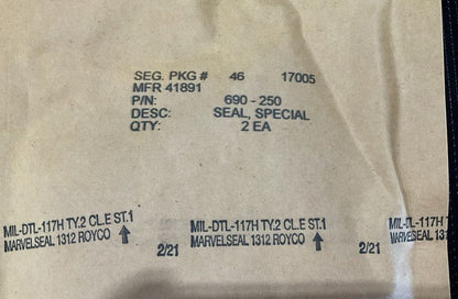 O-ring C-130 NSN 5331-01-368-1686 - photo 3