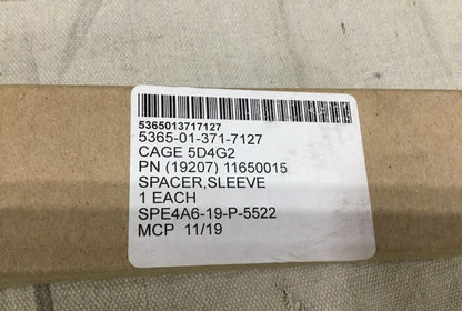 MILITARY M-88 VEHICLE, SERIES SLEEVE SPACER 11650015 5365-01-371-7127