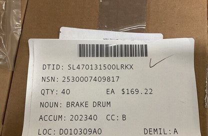 MILITARY M939 SERIES TRUCK 7409817 WINCH BRAKE DRUM DISK 307120 2530-00-740-9817