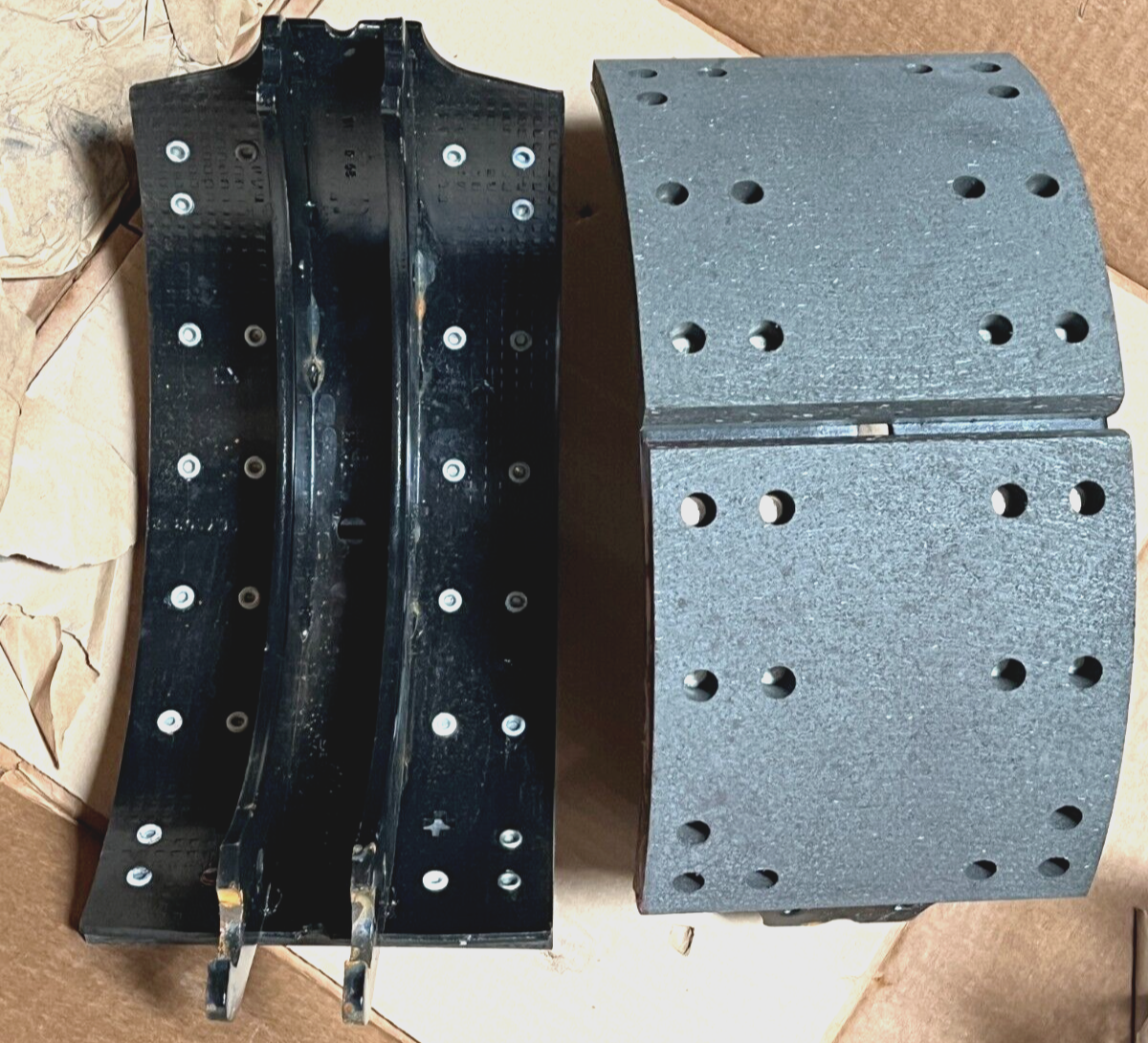 (2) BUFFALO MRAP UPGRADED PARKING BRAKE SHOES FOR ONE ROTOR 2530-01-555-4999