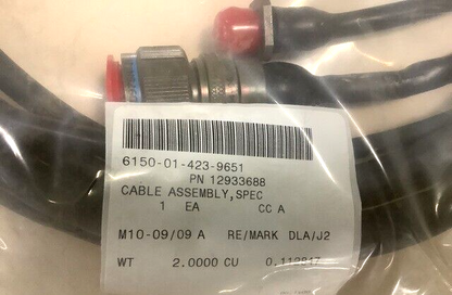MILITARY M551, BFVS TANK 12933688 ELECTRICAL CABLE ASSEMBLY 6150-01-423-9651