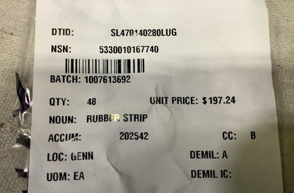 Rubber Strip F100-PW-200 NSN 5330-01-016-7740 - photo 3