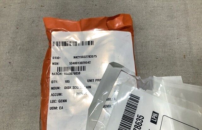 (1EA) C CROUTHAMEL 051B-4001 PLAIN SOLID DISK 02615 5340-01-302-9542 USA