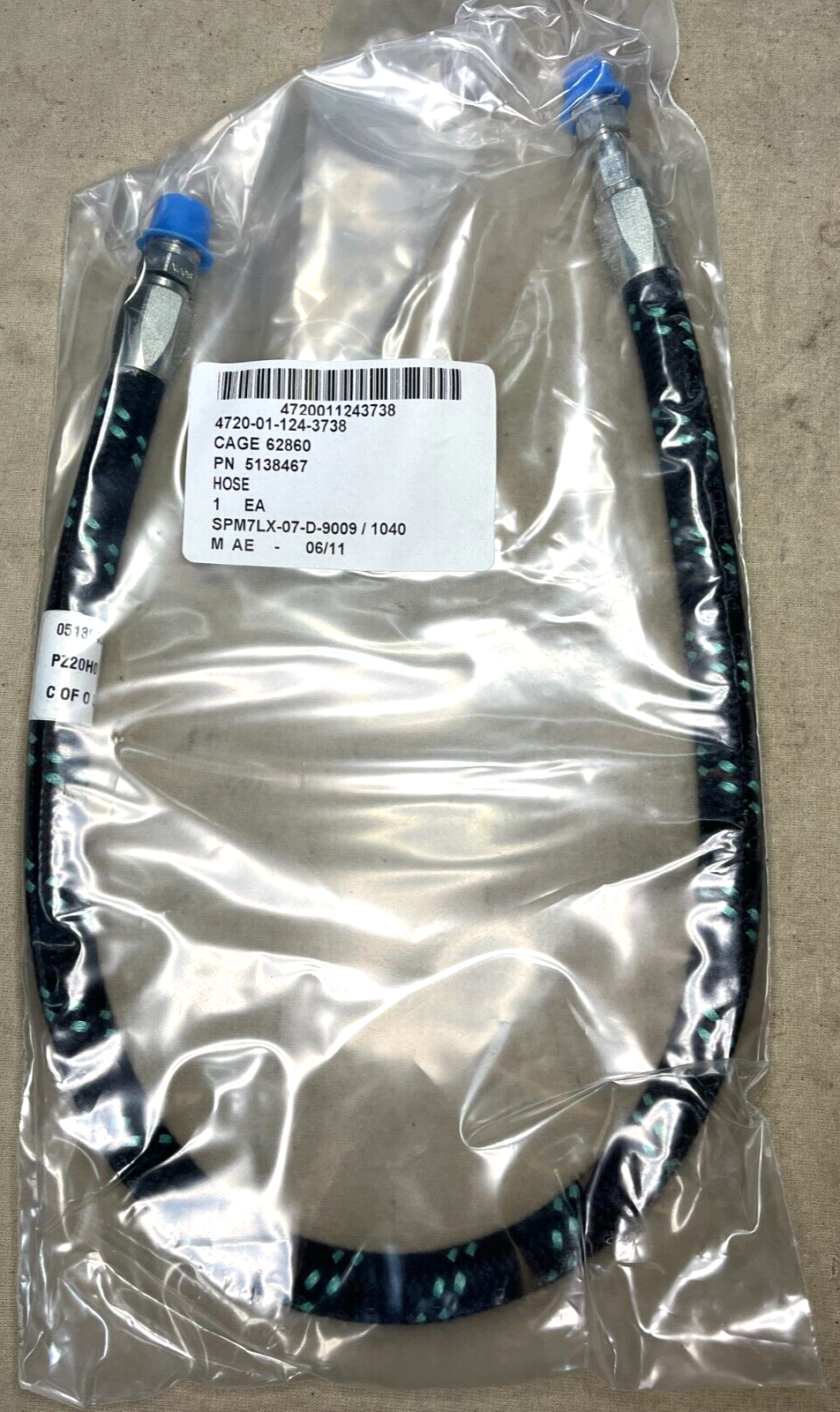 MILITARY HEMTT 5138467 NONMETALLIC HOSE ASSEMBLY FA2406EGF0254 4720-01-124-3738