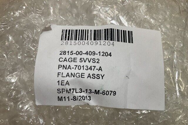 MCM 1-2 MCM ENGINES BREATHER RIGHT B FLANGE ASSEMBLY A701347A 2815-00-409-1204