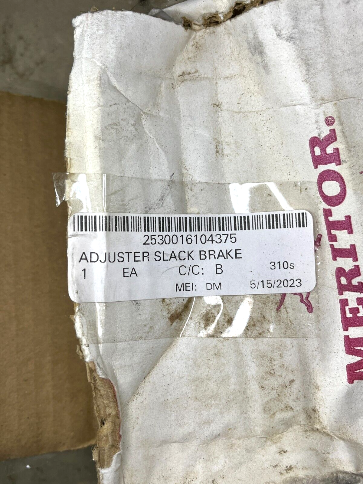 MERITOR 2R803196 SLACK ADJUSTER AIR BRAKE T16 20DR RED R1188 2530-01-610-4375