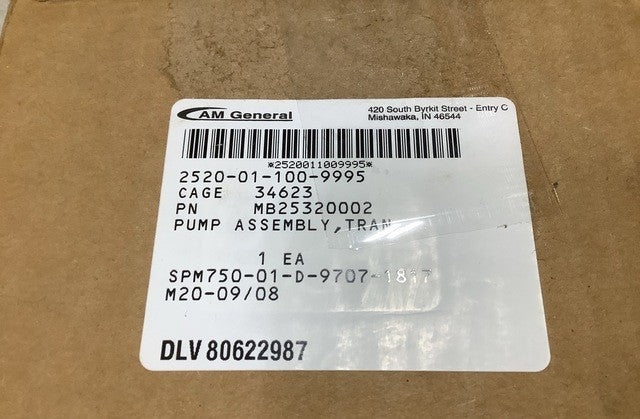 Transfer Pump Assy M-915 NSN 2520-01-100-9995 - photo 3
