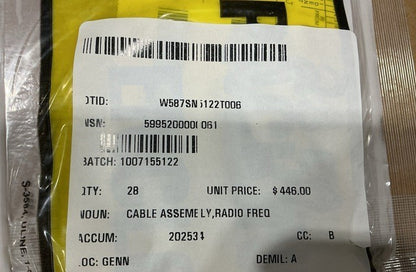 Radio Frequency Cable Assy 10652547-011 NSN 5995-20-000-0061 - photo 5
