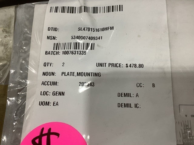 Mounting Plate M929A1 NSN 5340-00-740-9341 - photo 5
