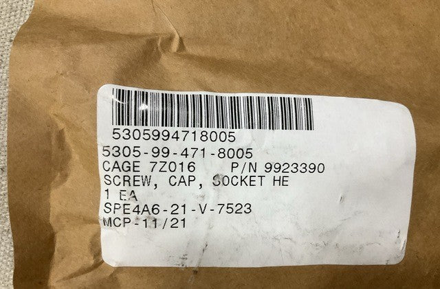 Socket Head Cap Screw 9923390 NSN 5305-99-471-8005 - photo 5
