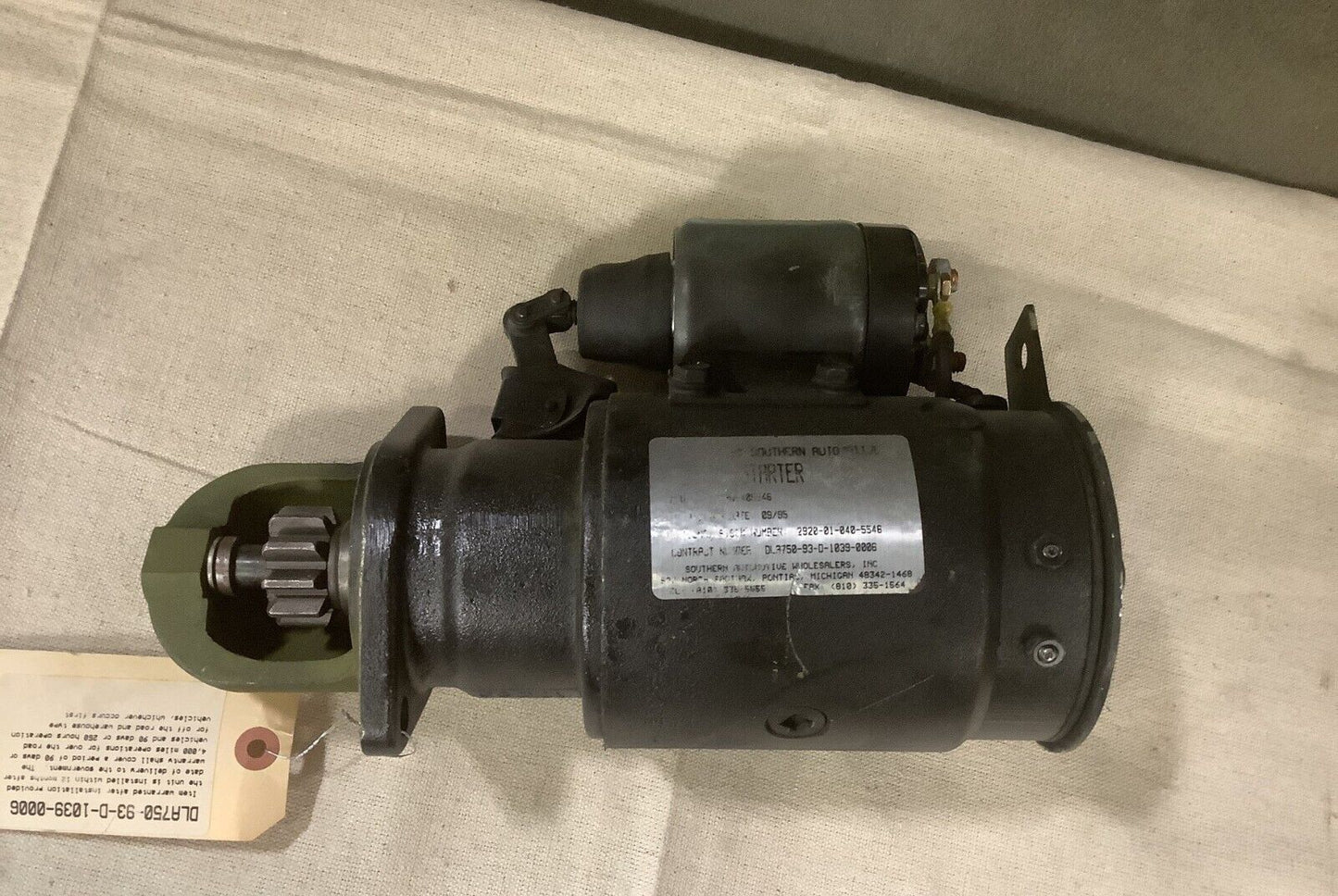 MEP002A, MEP003A MILITARY GENERATOR ENGINE STARTER 24V 1549159 2920-01-040-5546