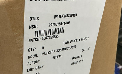 Fuel Injector M977A4 NSN 2910-01-564-4410 - photo 5