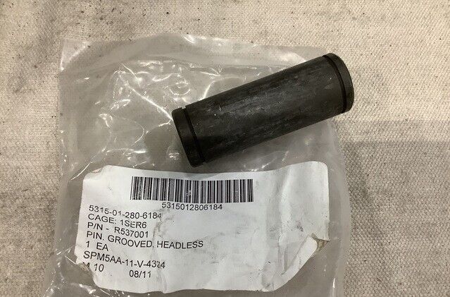 GENUINE MILITARY R537001 M10WJ108 HEADLESS GROOVED PIN NSN 5315-01-280-6184
