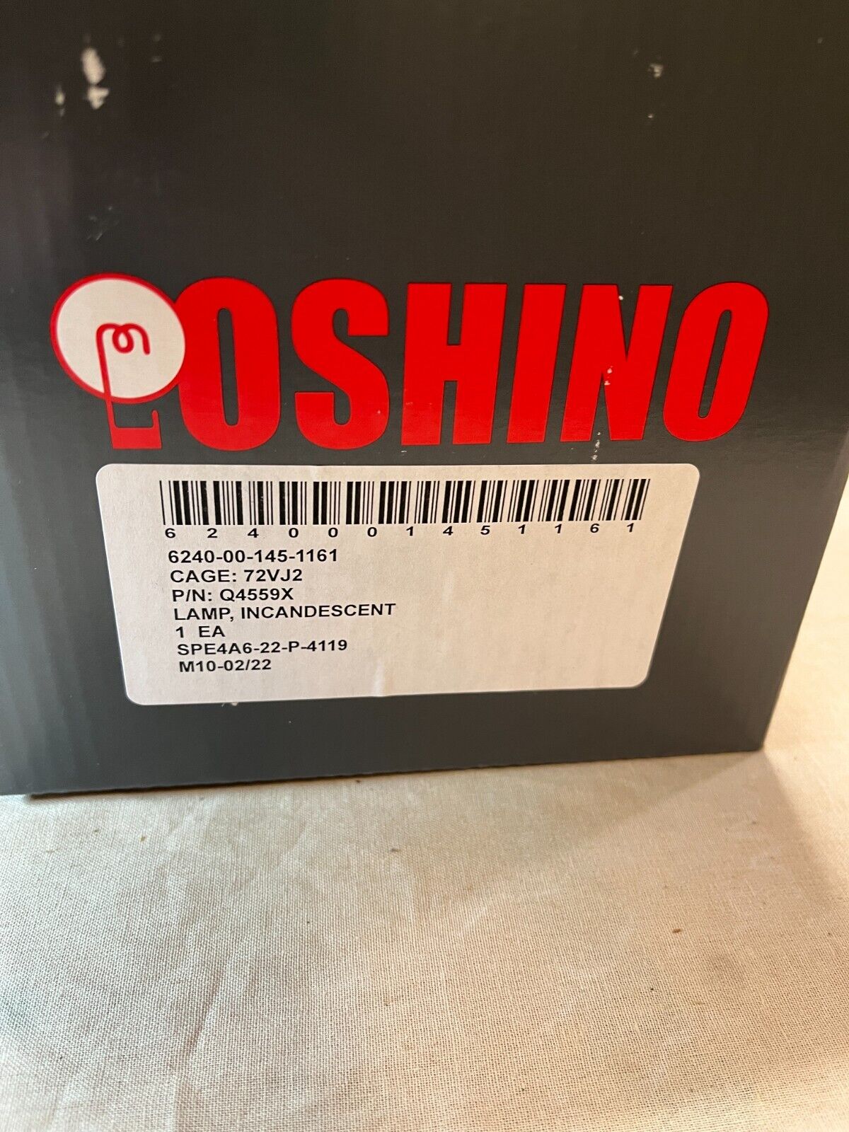 NEW OSHINO Q4559X INCANDESCENT LAMP, SEALED BEAM 28V 600W 6240-00-145-1161