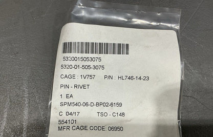 Pin-rivet HL746-14-23 NSN 5320-01-505-3075 - photo 4