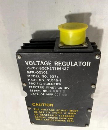 MILITARY FIGHTING VEHICLE 12386427 VOLTAGE ENGINE REGULATOR 2920-01-438-4767