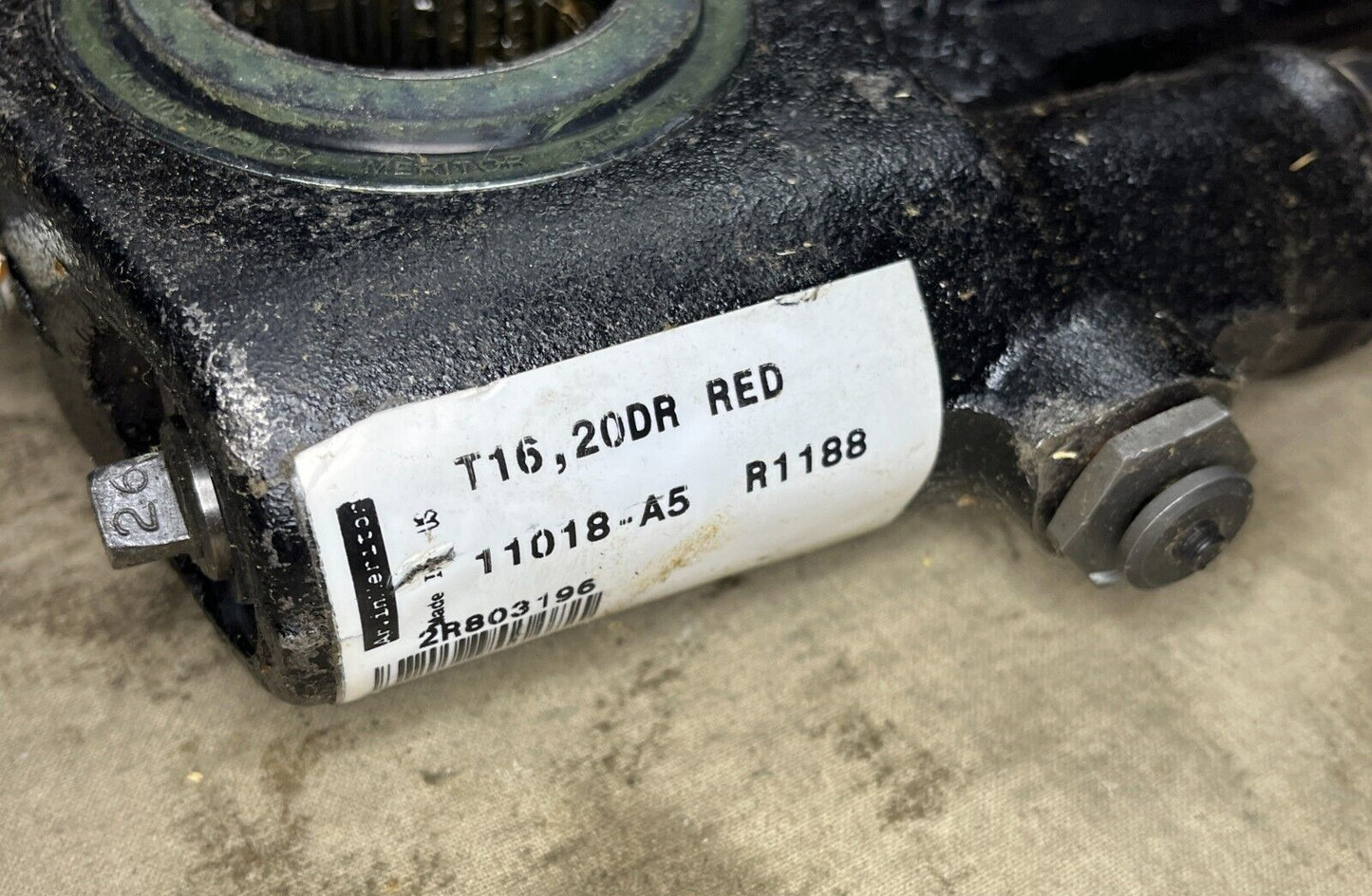 MERITOR 2R803196 SLACK ADJUSTER AIR BRAKE T16 20DR RED R1188 2530-01-610-4375