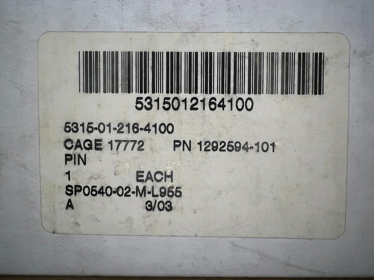 Hollow Pin 1292594-101 NSN 5315-01-216-4100 - photo 8