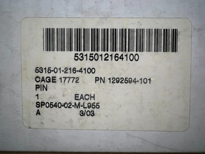 Hollow Pin 1292594-101 NSN 5315-01-216-4100 - photo 8