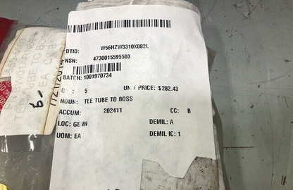 HUSKY IVMMD RCV CRITICAL BW01ARN69 TUBE TO BOSS TEE SWIVEL 4730-01-559-5503 NOS
