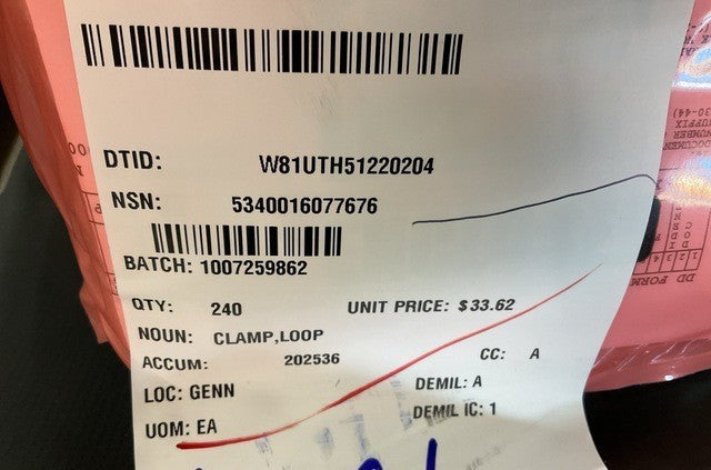 Loop Clamp 755001353E NSN 5340-01-607-7676 - photo 5