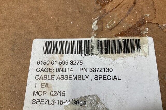 MILITARY MRAP M-ATV UI 209.0 INCHES CABLE ASSEMBLY 3872130 6150-01-599-3275