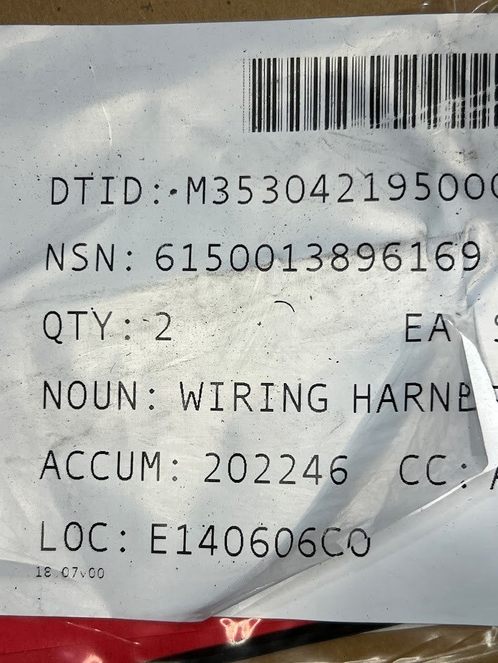 Branched Wiring Harness AAVP7A NSN 6150-01-389-6169 - photo 7