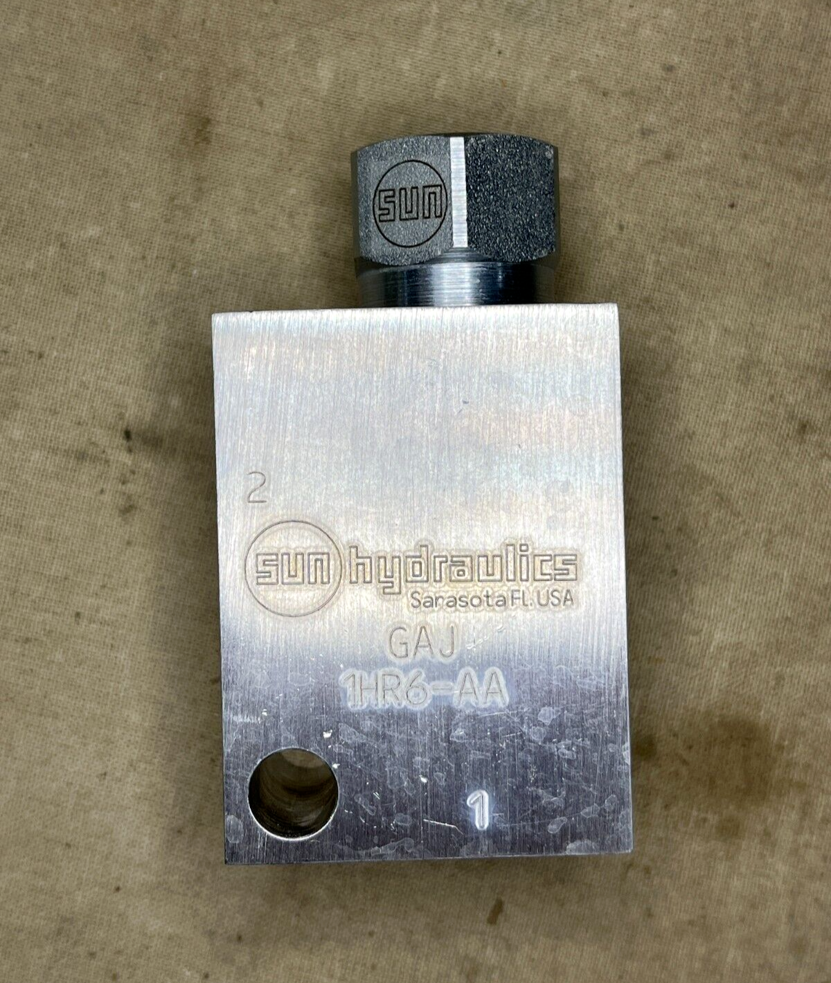 SUN HYDRAULICS CXDAXCN-GAJ FLOW NOSE SIDE CHECK VALVE F160669 4820-01-642-3404