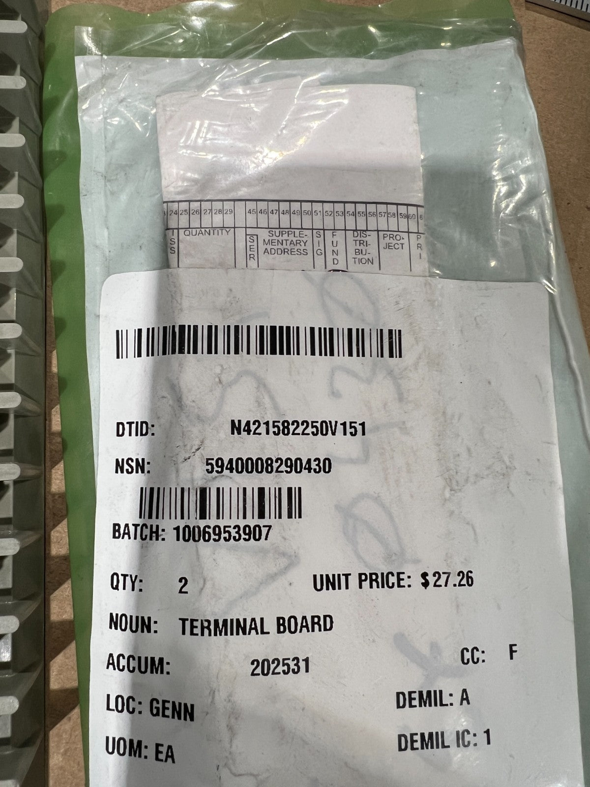 Terminal Board MIL-T-55164/22 NSN 5940-00-829-0430 - photo 2