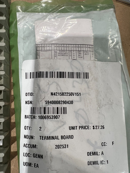 Terminal Board MIL-T-55164/22 NSN 5940-00-829-0430 - photo 2