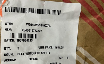 Safety Belt F104117 NSN 2540-01-577-3727 - photo 9