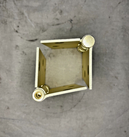 LIGHT DUTY ULTRA 3" X 3" BRASS PLATED SQUARE BUTT HINGE - PAIR 5340-00-664-1328